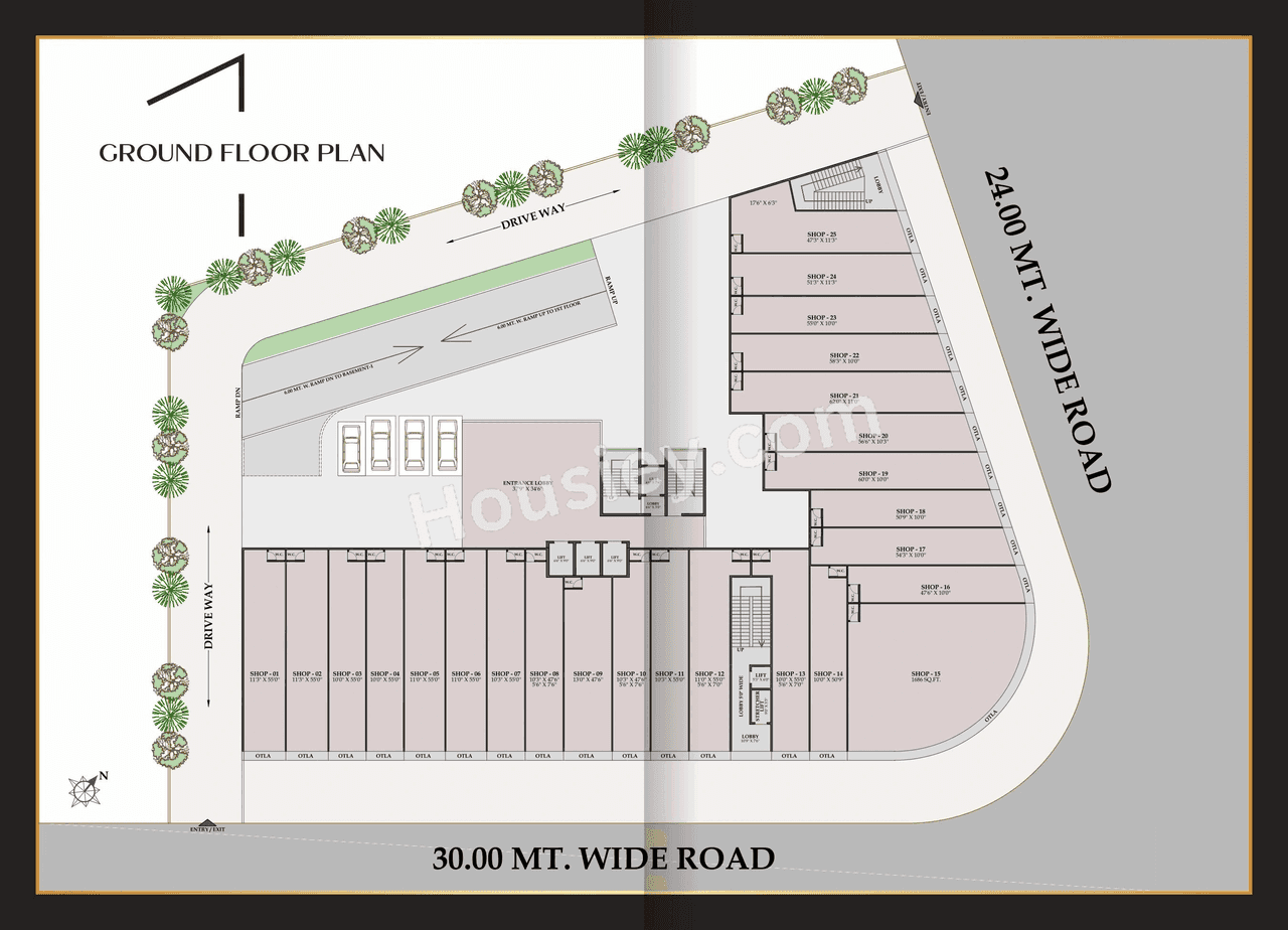 Hitech Crystal Corner Floor plan 2