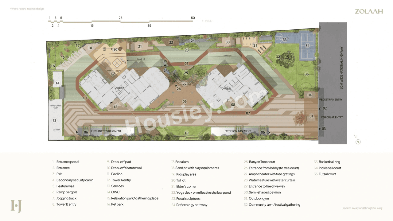 Houze of jindal Zolaah Floor plan 1