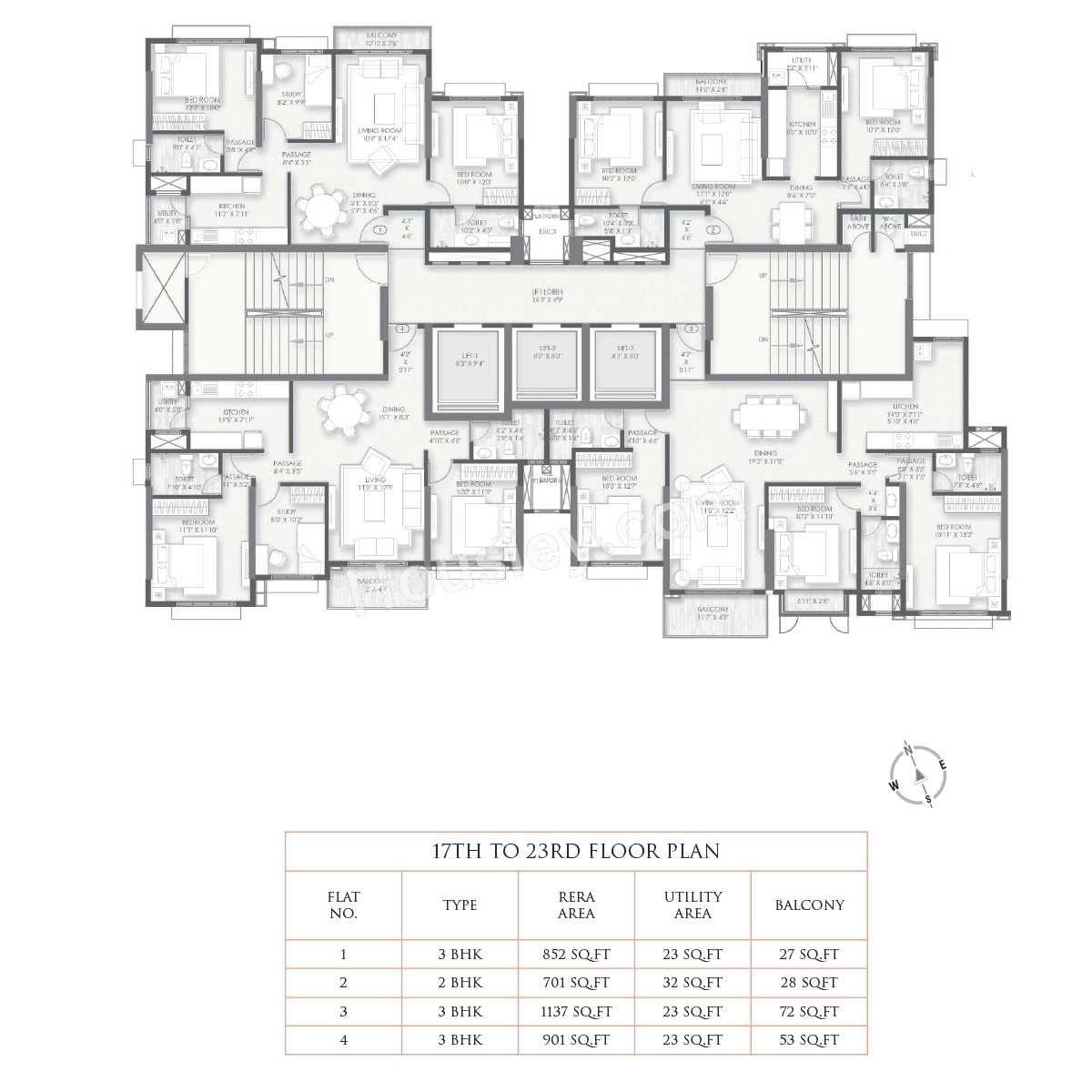 Hubtown Premiere Residences Floor plan 3