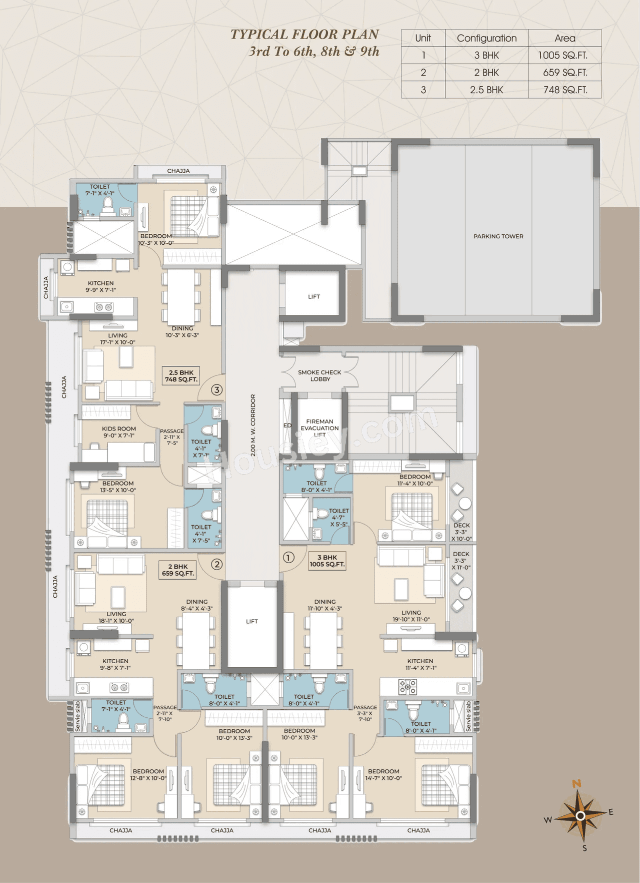 Hum Emerald Heights Floor plan 1