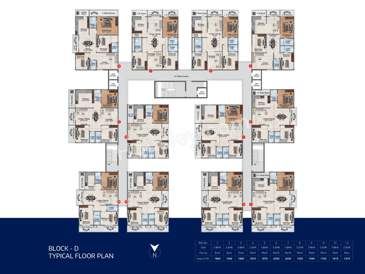 Hyndava MNK Heights Floor plan 3