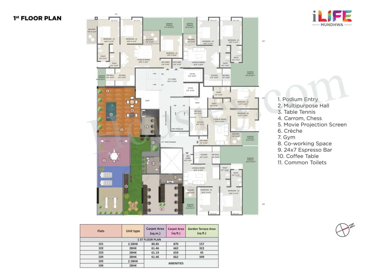 Pristine iLife Mundhwa Floor plan 3