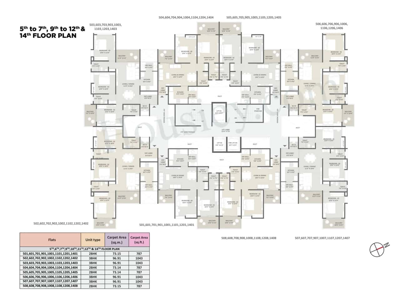Pristine iLife Mundhwa Floor plan 5