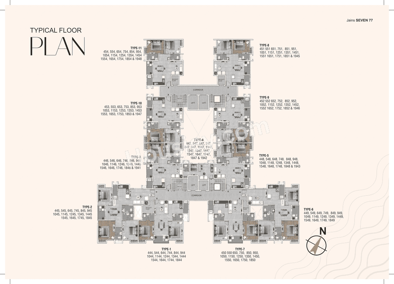 Jains Seven 77 Floor Plan
