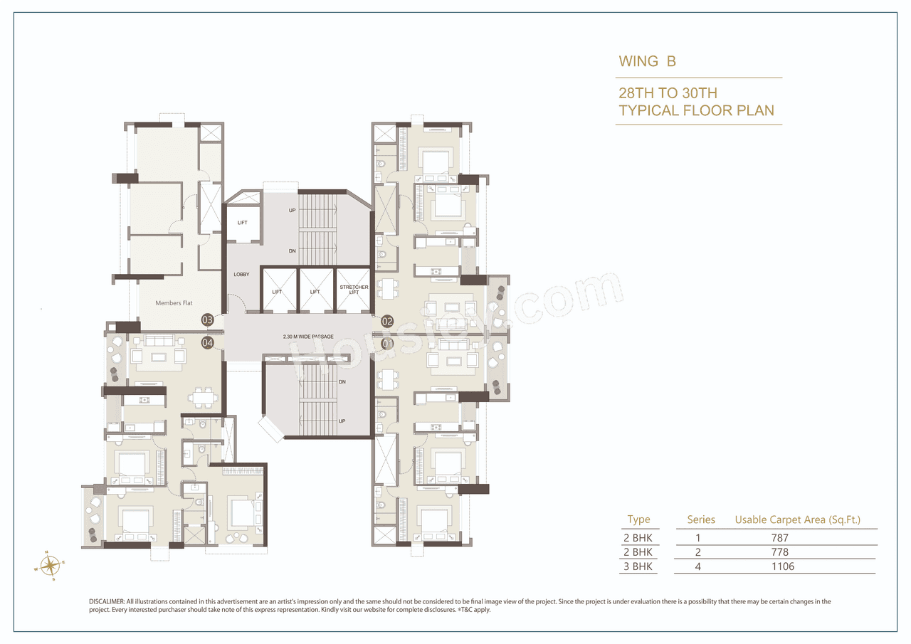 Jal Mangal Deep By Kolte Patil Floor plan 4