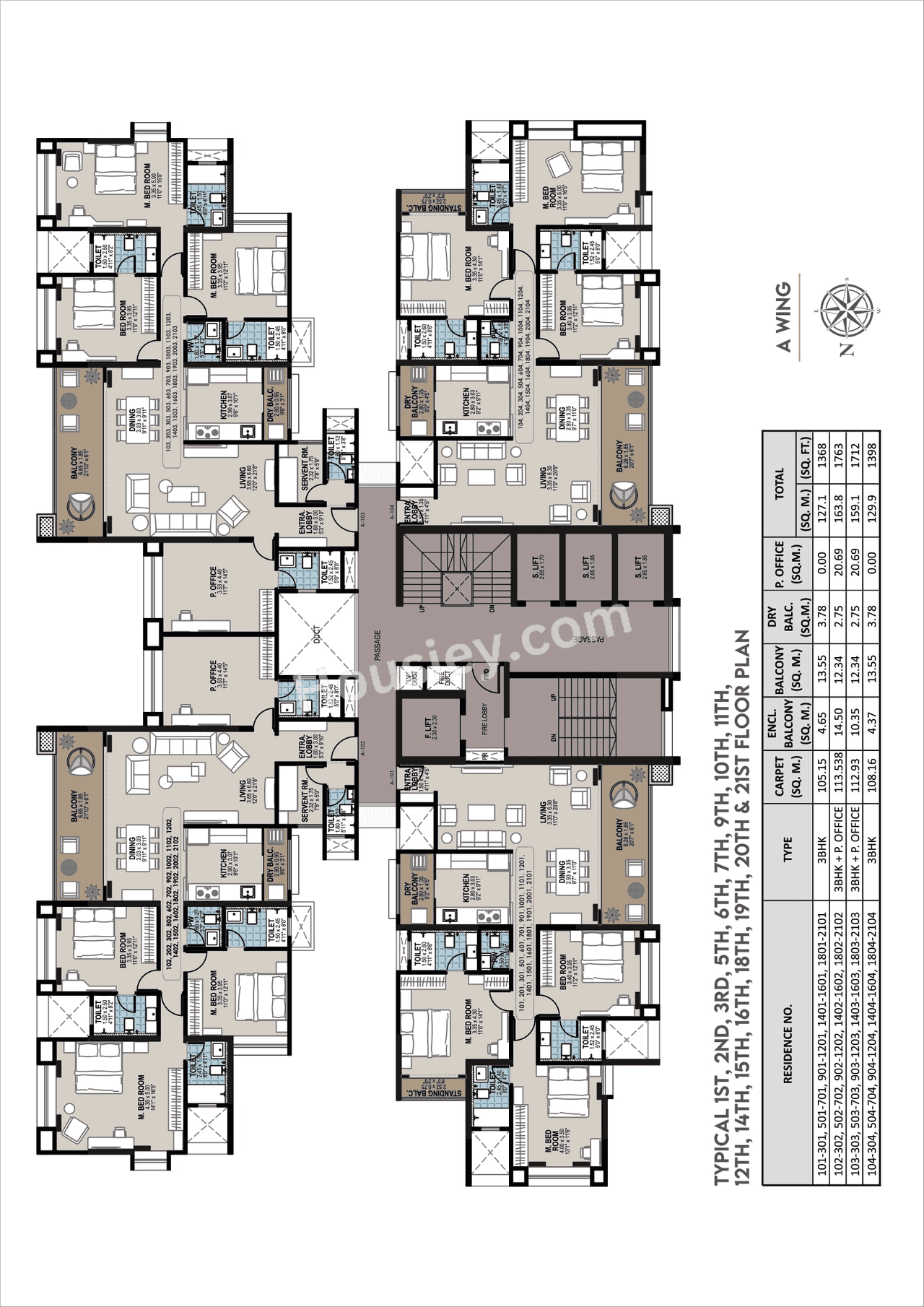 Jhala Mayuk Kothrud Floor plan 3