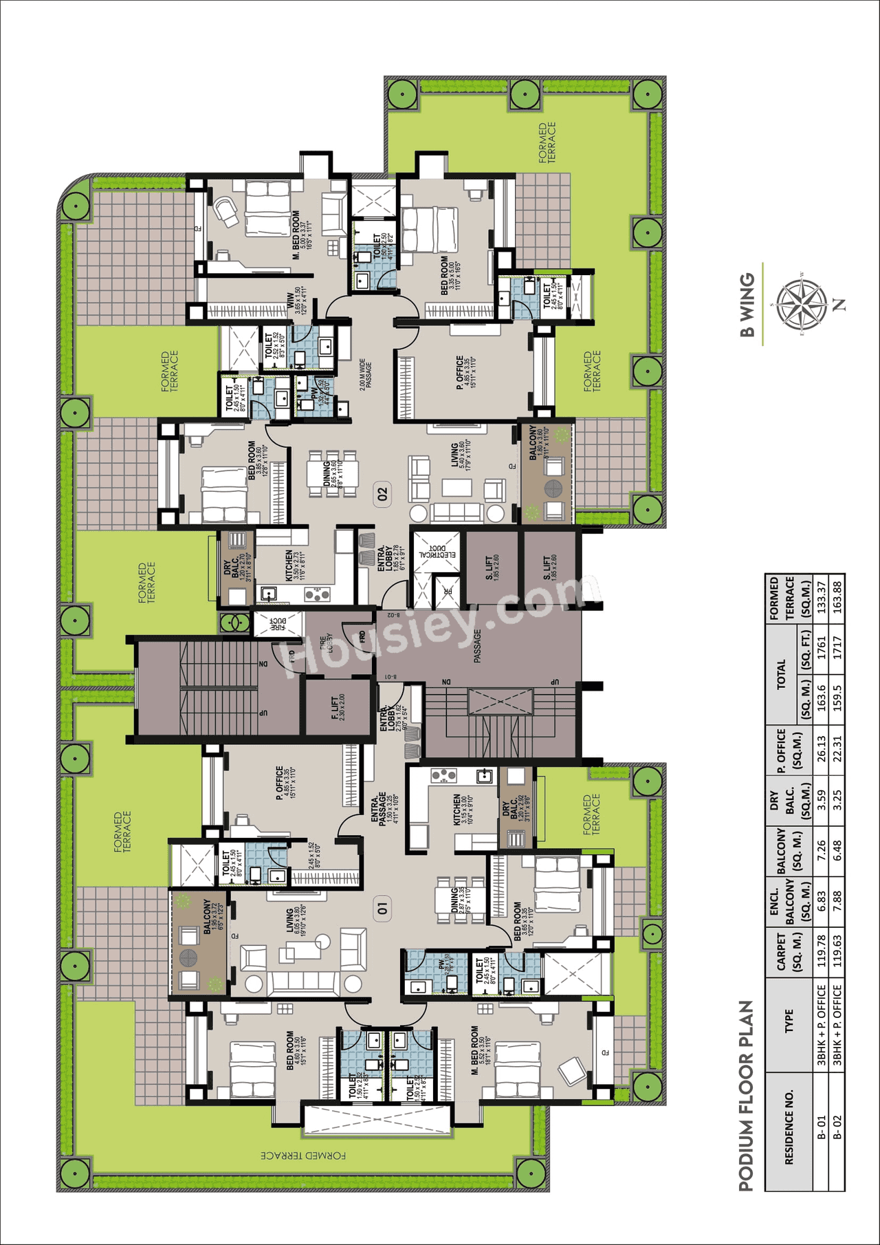 Jhala Mayuk Kothrud Floor plan 4