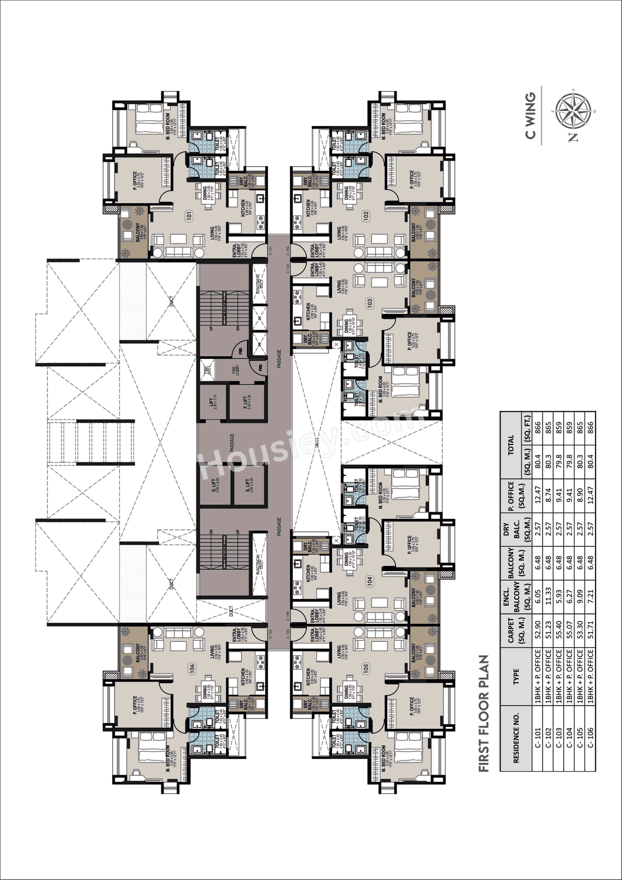 Jhala Mayuk Kothrud Floor plan 7
