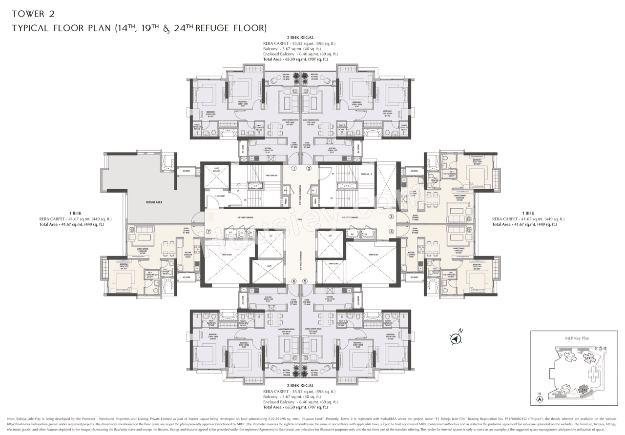 K Raheja Jade City Floor plan 3