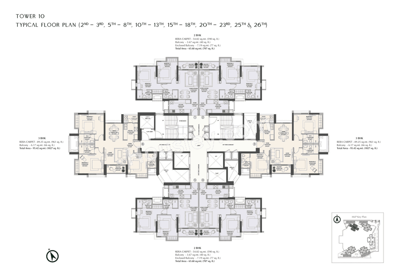 K Raheja Jade City Floor plan 7