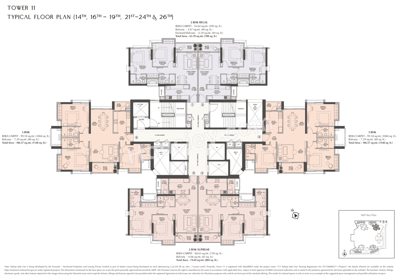 K Raheja Jade City Floor plan 10