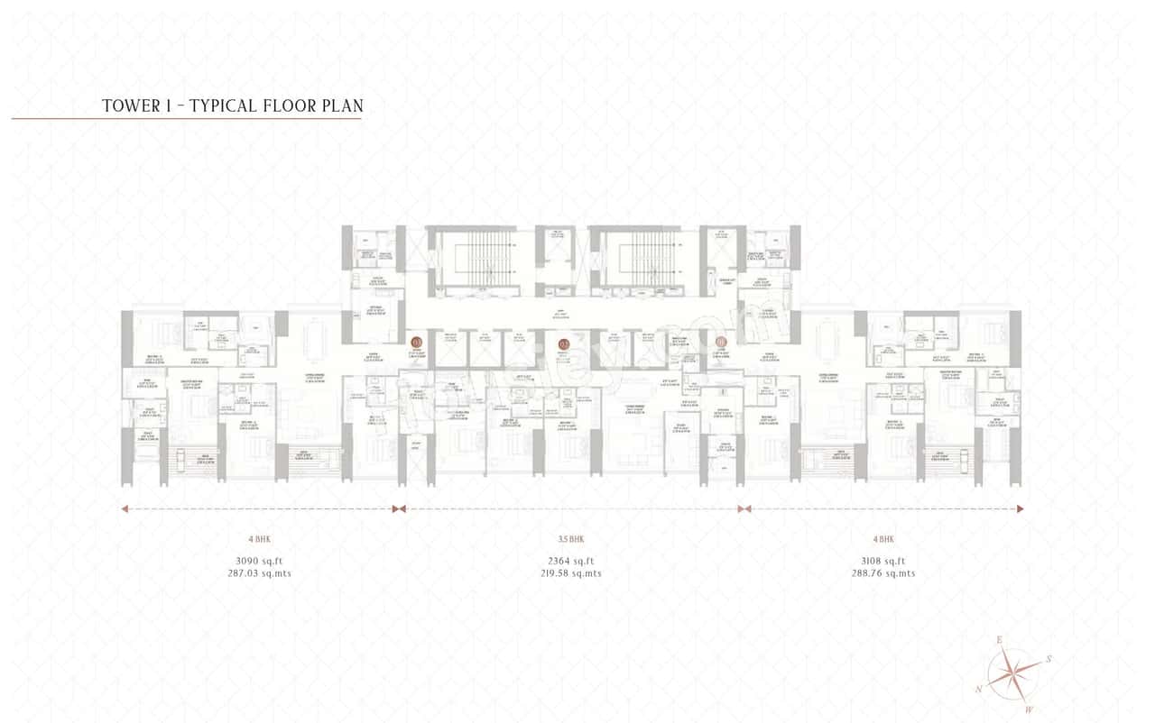 K Raheja Modern Vivarea Floor Plan