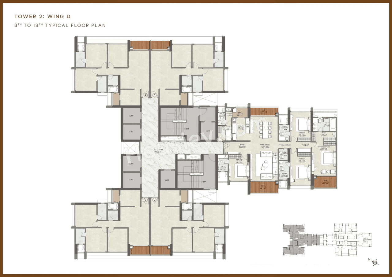 Kalpataru Lokhandwala Floor plan 16