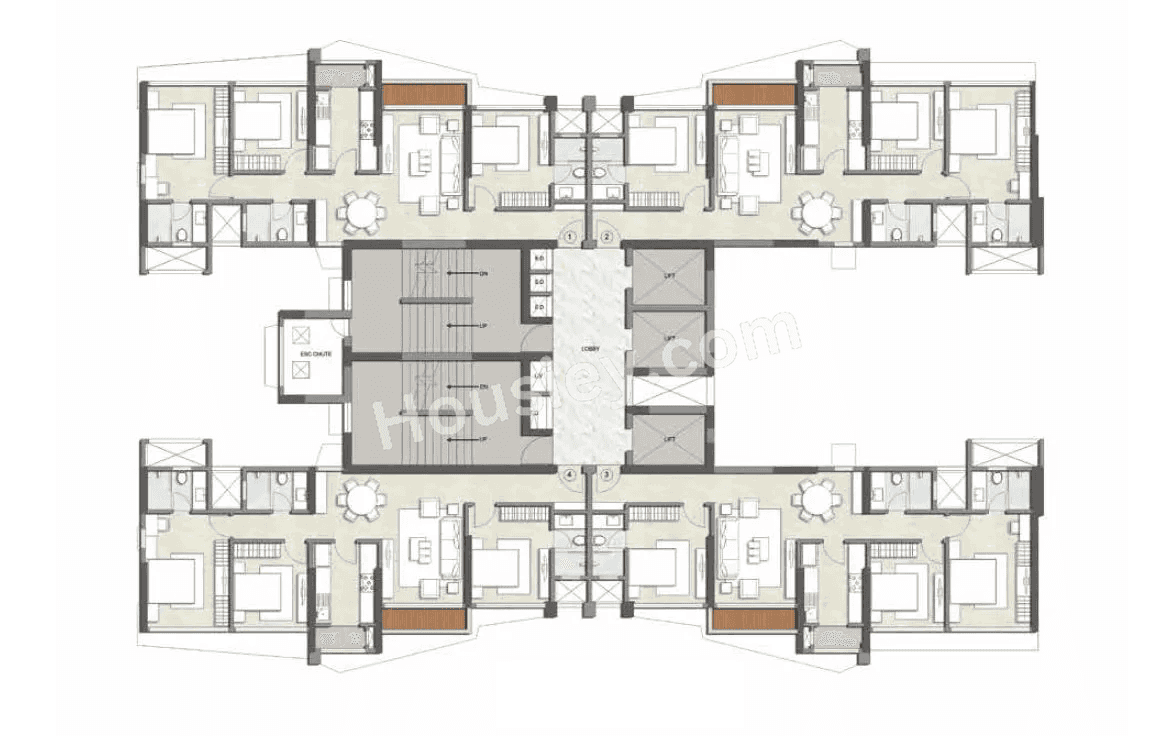 Kalpataru Magnus Floor plan 1