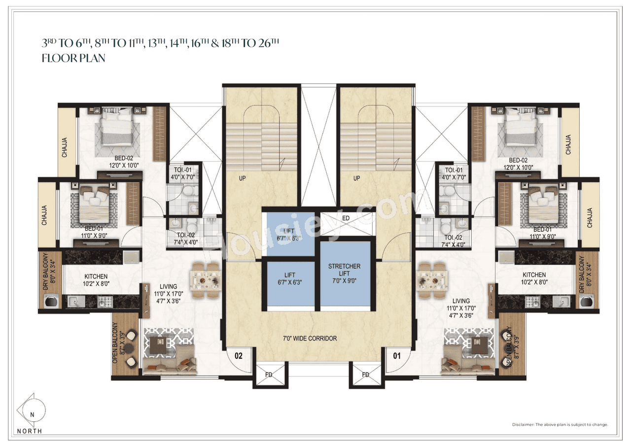 Kamdhenu Zenith Floor plan 5