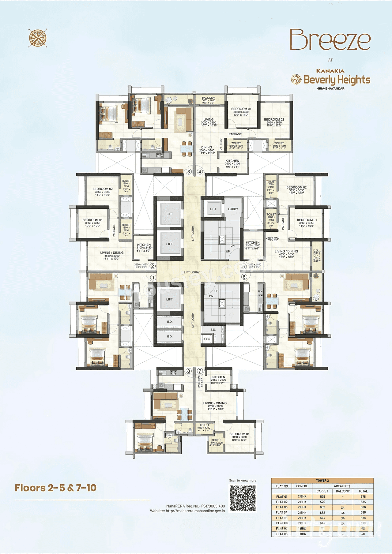 Kanakia Beverly Heights Floor plan 1
