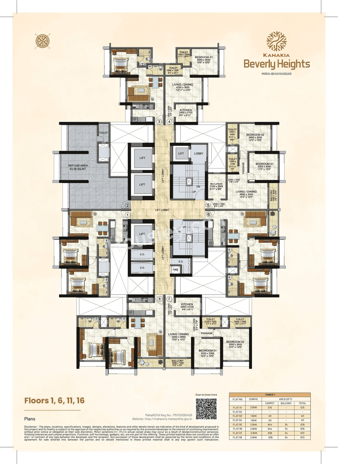 Kanakia Beverly Heights Floor plan 3