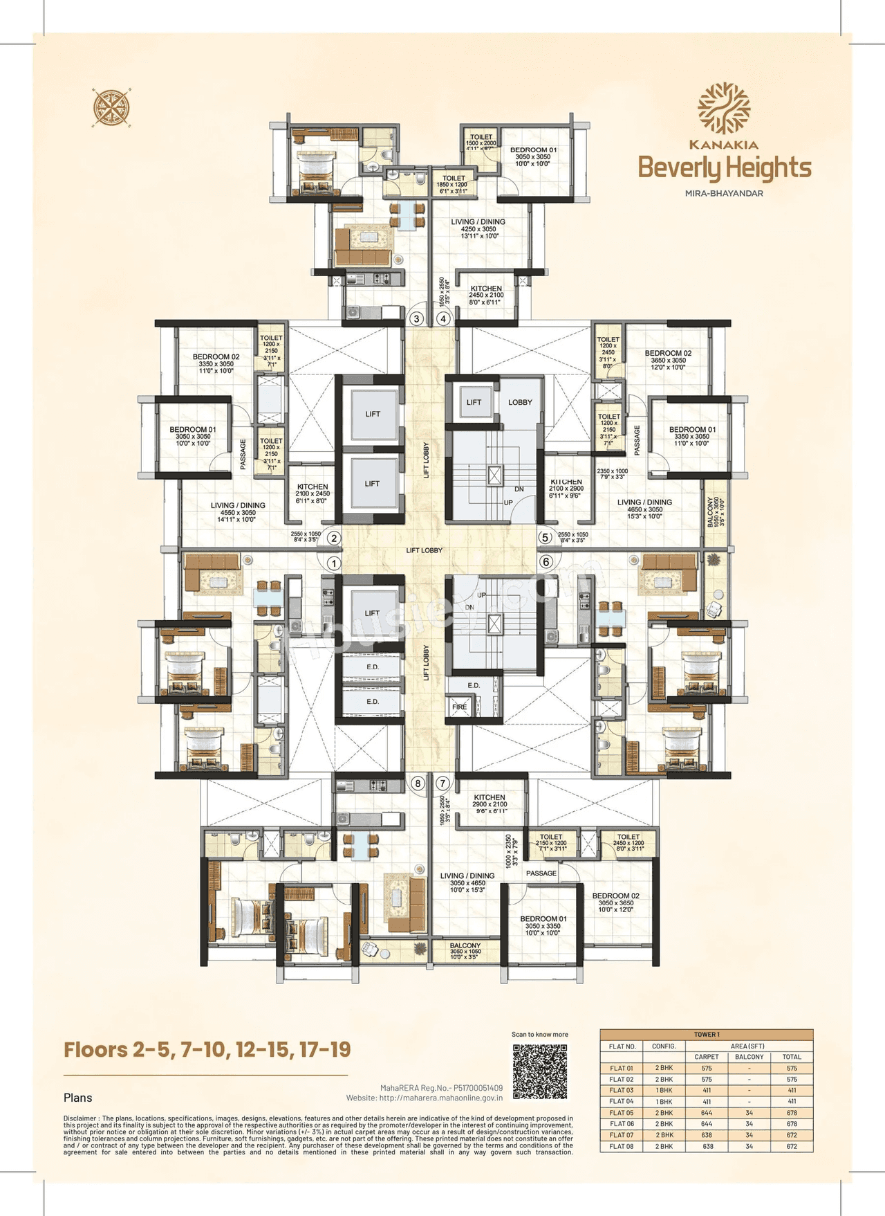Kanakia Beverly Heights Floor plan 4