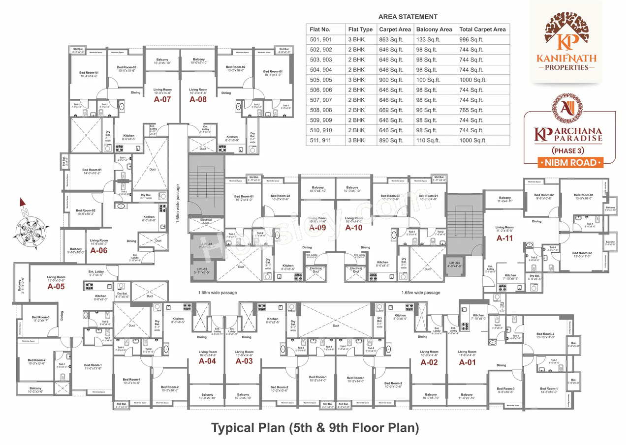 Kanifnath Archana Paradise Phase 3 Floor plan 1