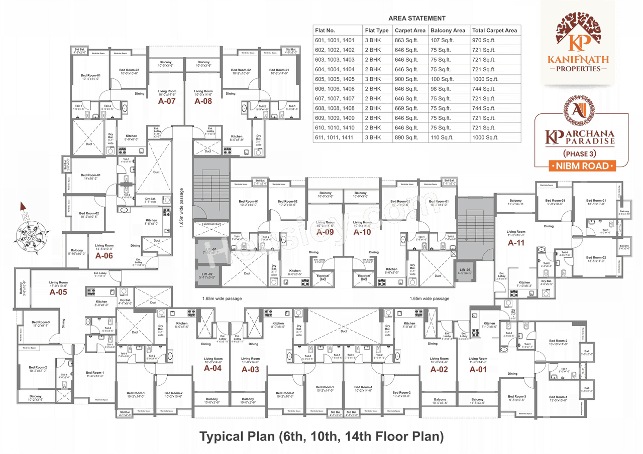 Kanifnath Archana Paradise Phase 3 Floor plan 2