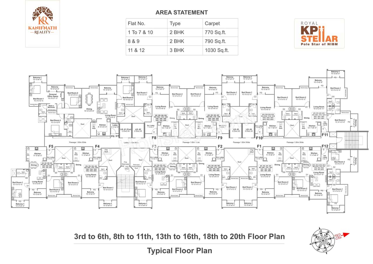 Kanifnath Royal KP Stellar Floor Plan