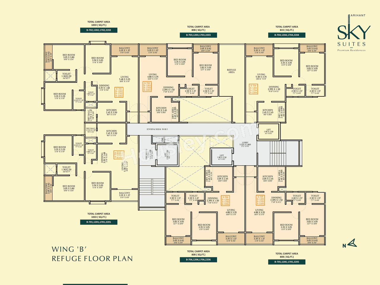 Keys Arihant SkySuites Floor plan 2