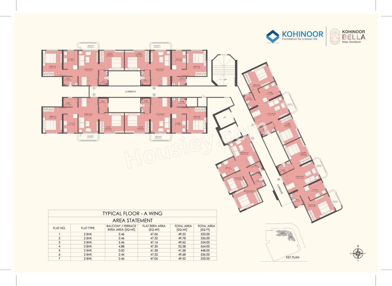 Kohinoor Bella Floor plan 1