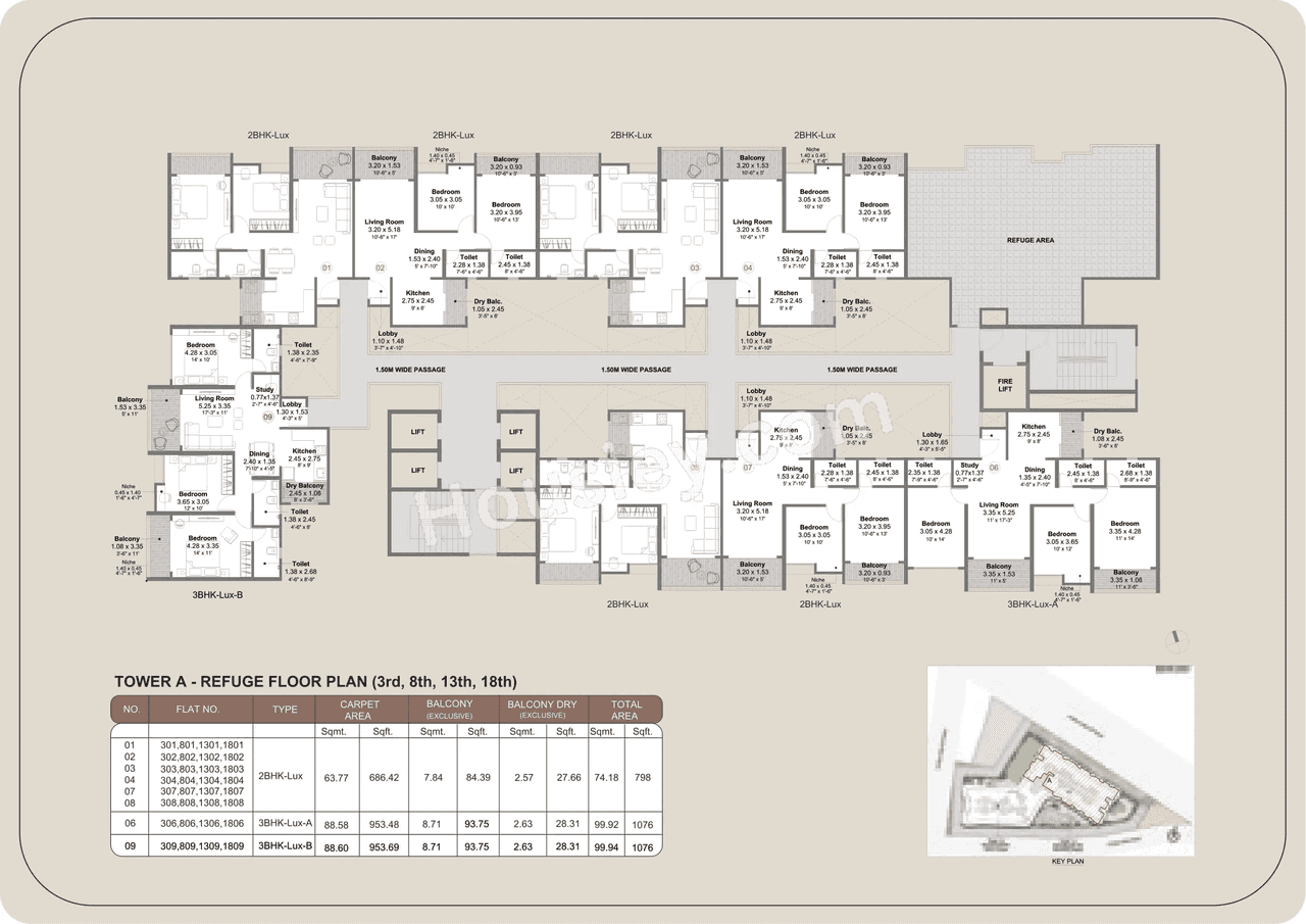 Kohinoor Downtown Floor plan 1