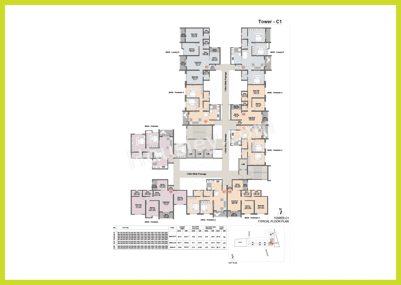 Kohinoor Famville Floor plan 11
