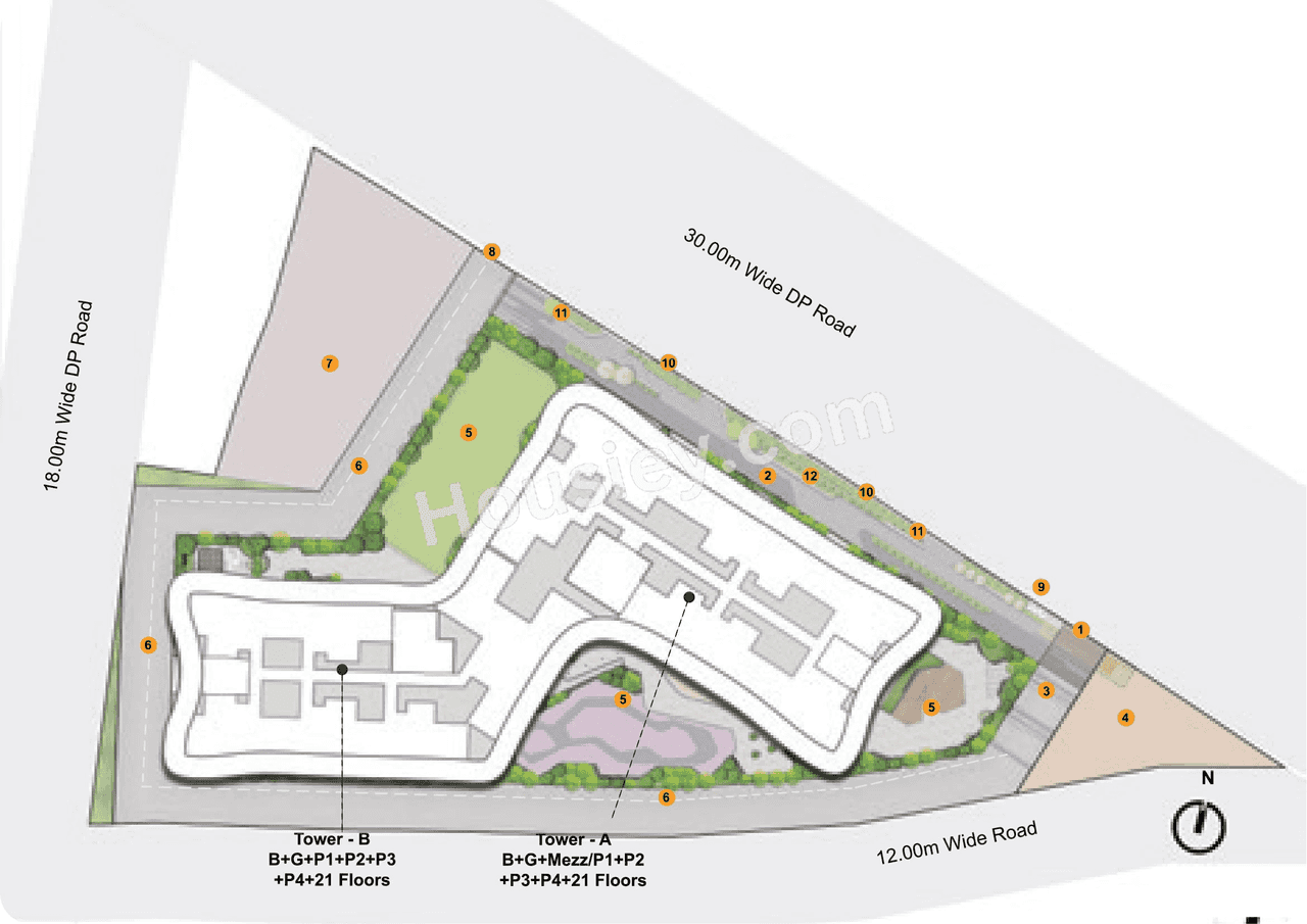 Kohinoor Regalia Towers Master Plan