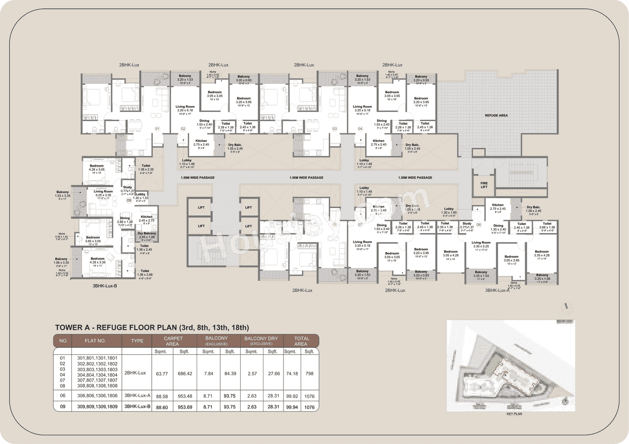 Kohinoor Regalia Towers Floor plan 1