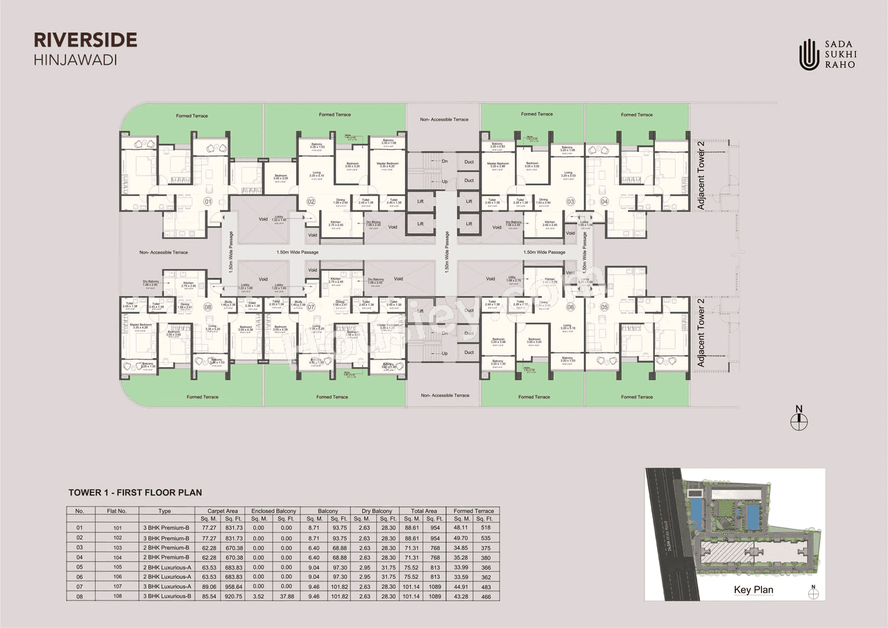 Kohinoor Royale Towers Floor plan 1