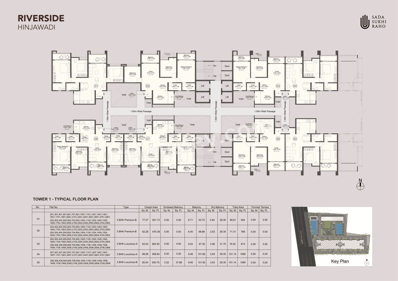 Kohinoor Royale Towers Floor plan 3