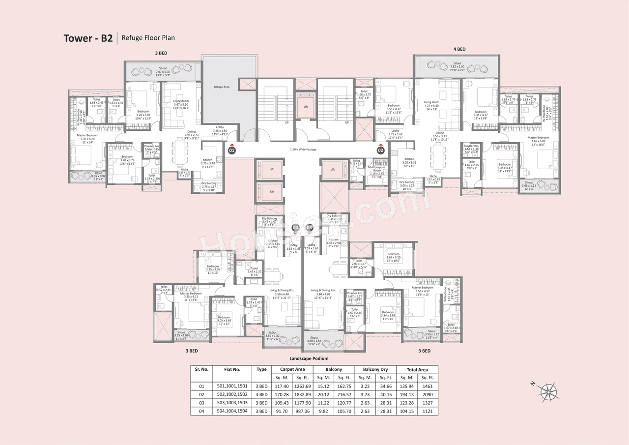 Kohinoor Satori Floor plan 4
