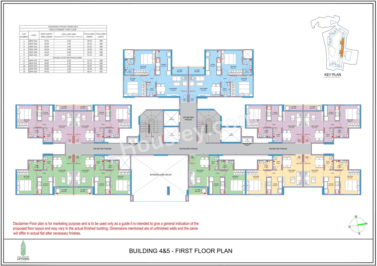 Kohinoor Uptown Floor plan 1