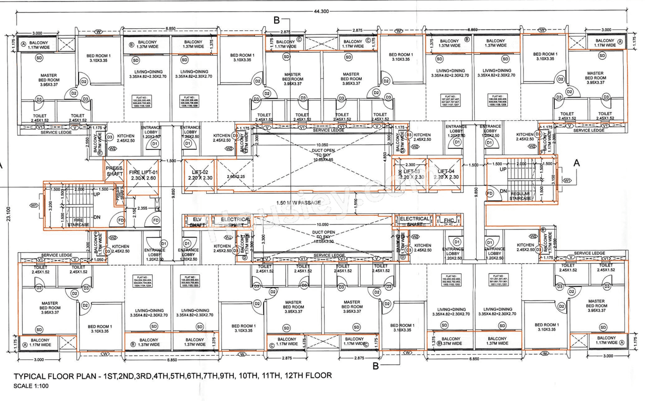 Kolte Patil Echoes Floor plan 1