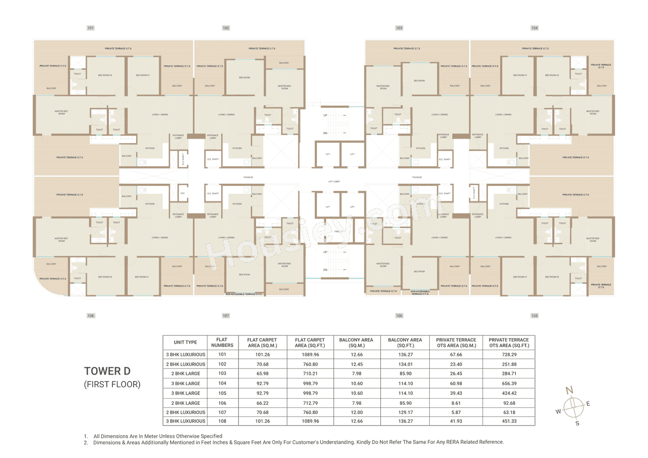 Kolte Patil Qrious Floor plan 1