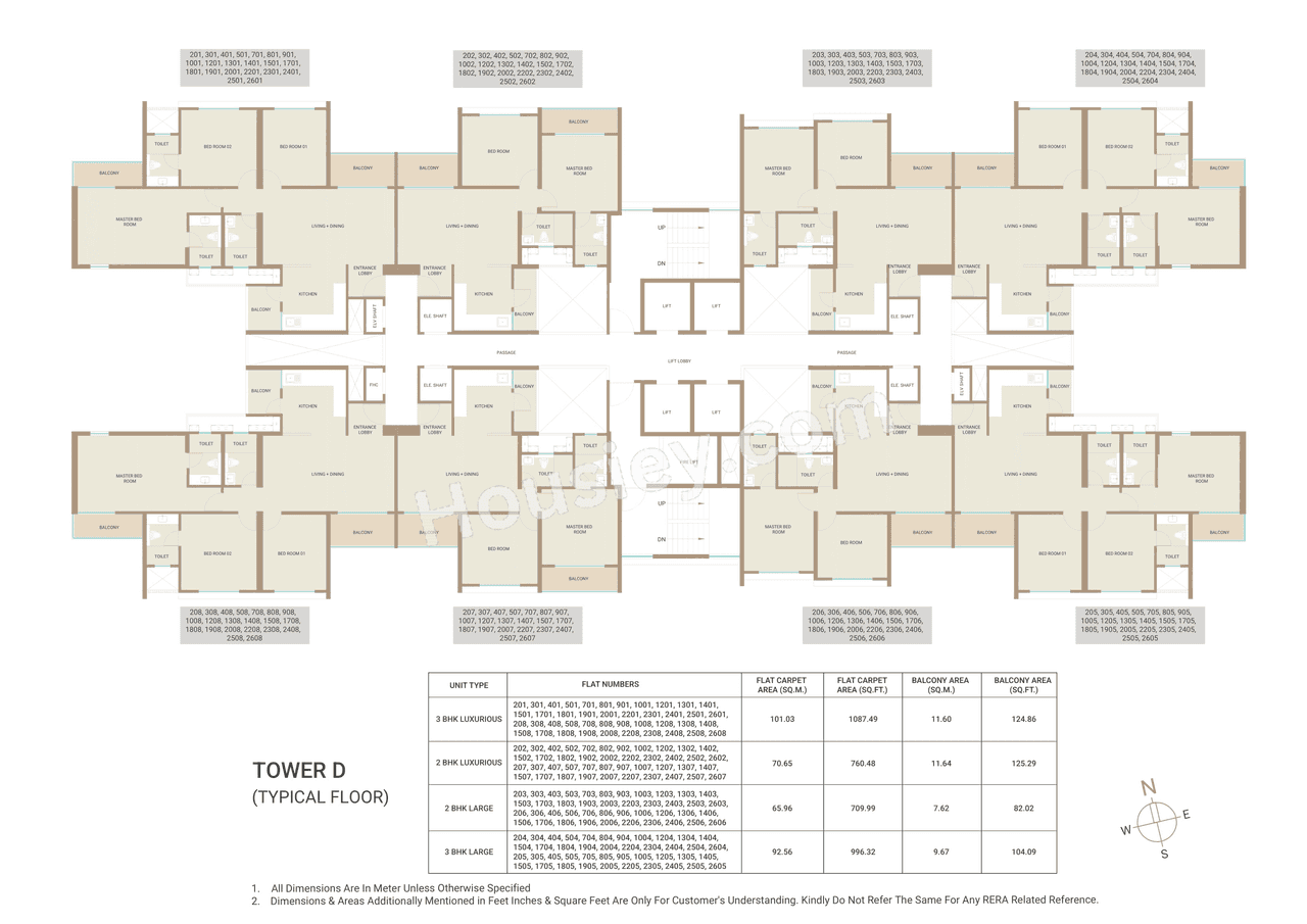 Kolte Patil Qrious Floor plan 3