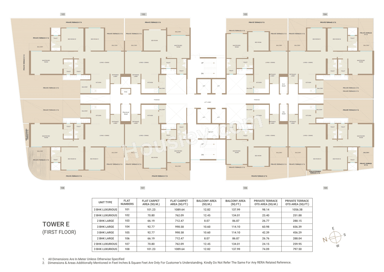 Kolte Patil Qrious Floor plan 4