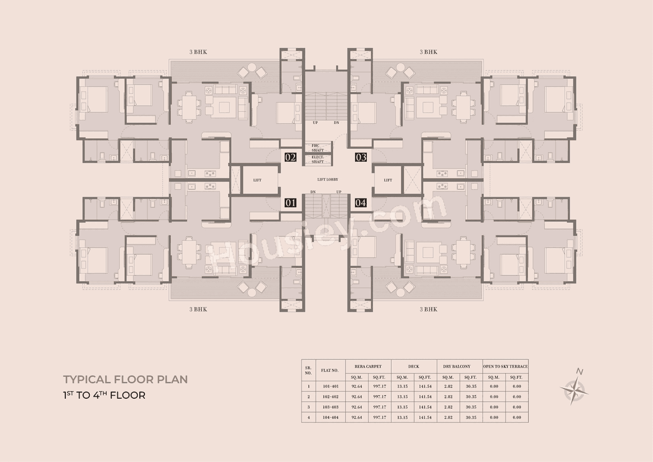 Kolte Patil Rose Parade Floor plan 1