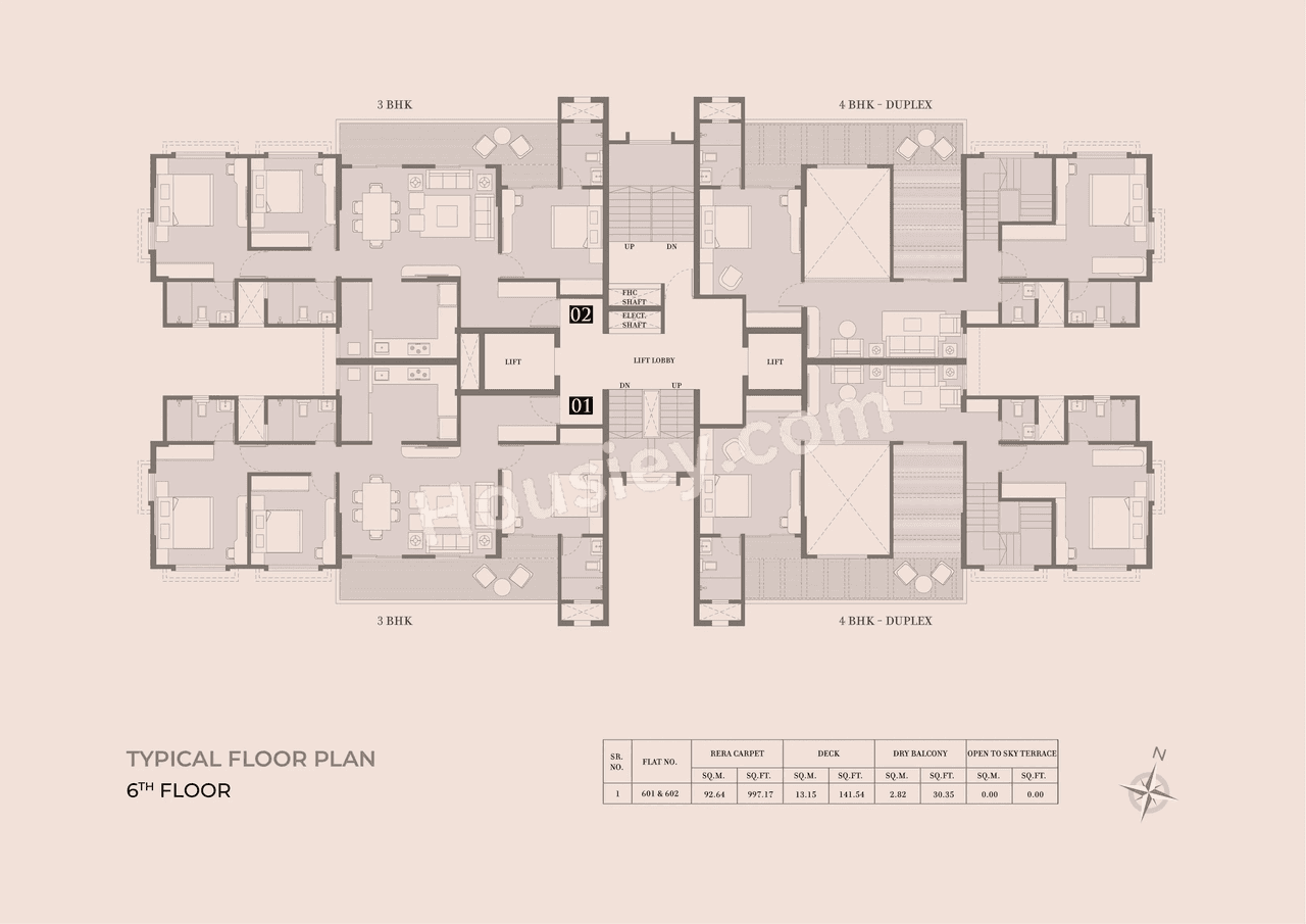 Kolte Patil Rose Parade Floor plan 2