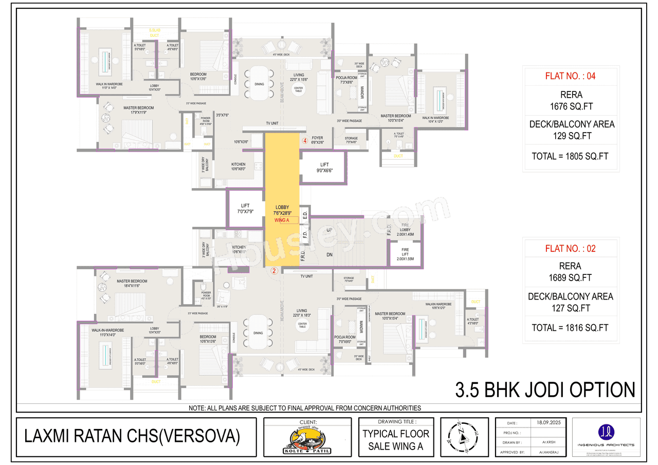 Kolte Patil Serenova Floor plan 2