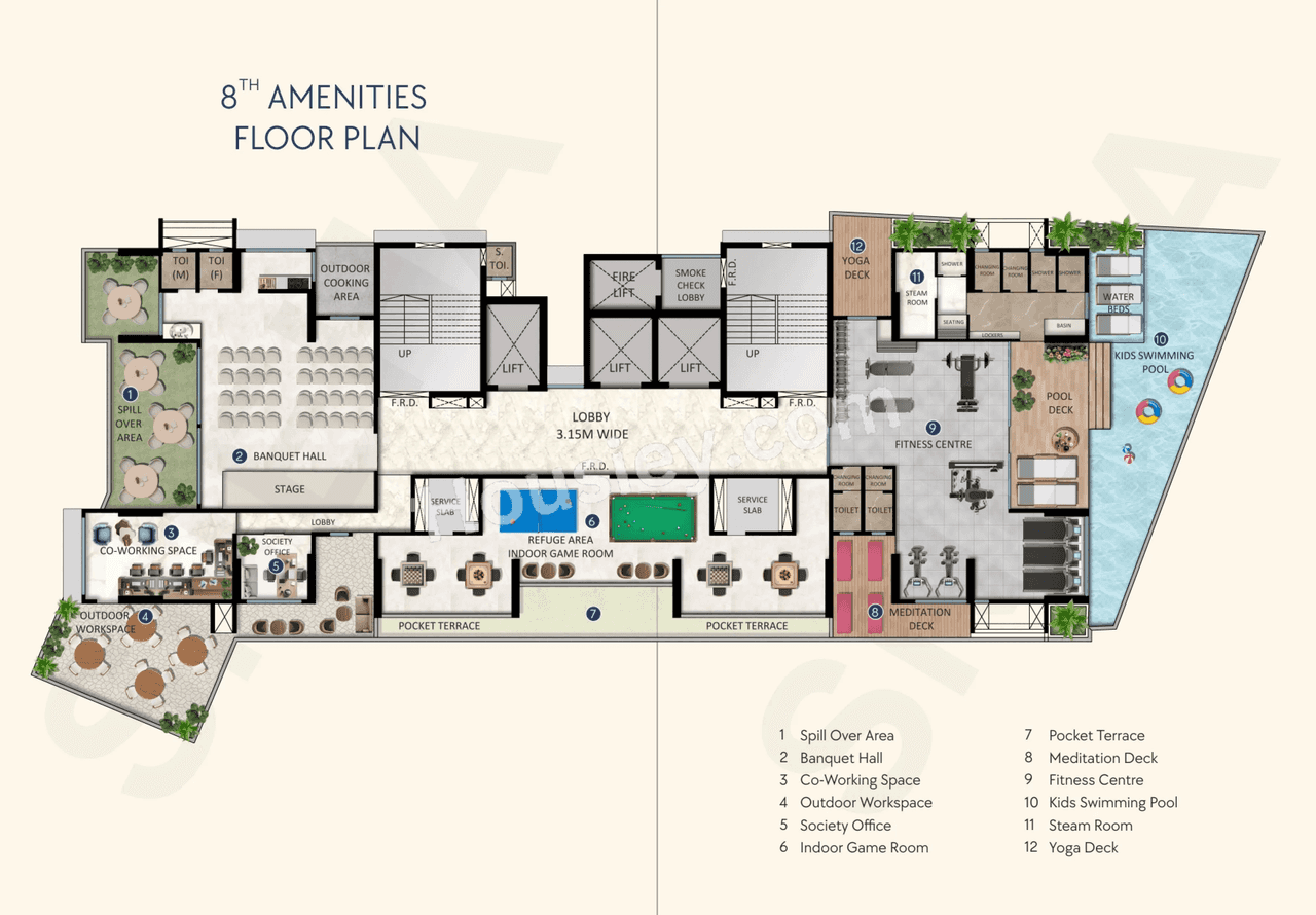 Konark 32 West View Floor plan 6