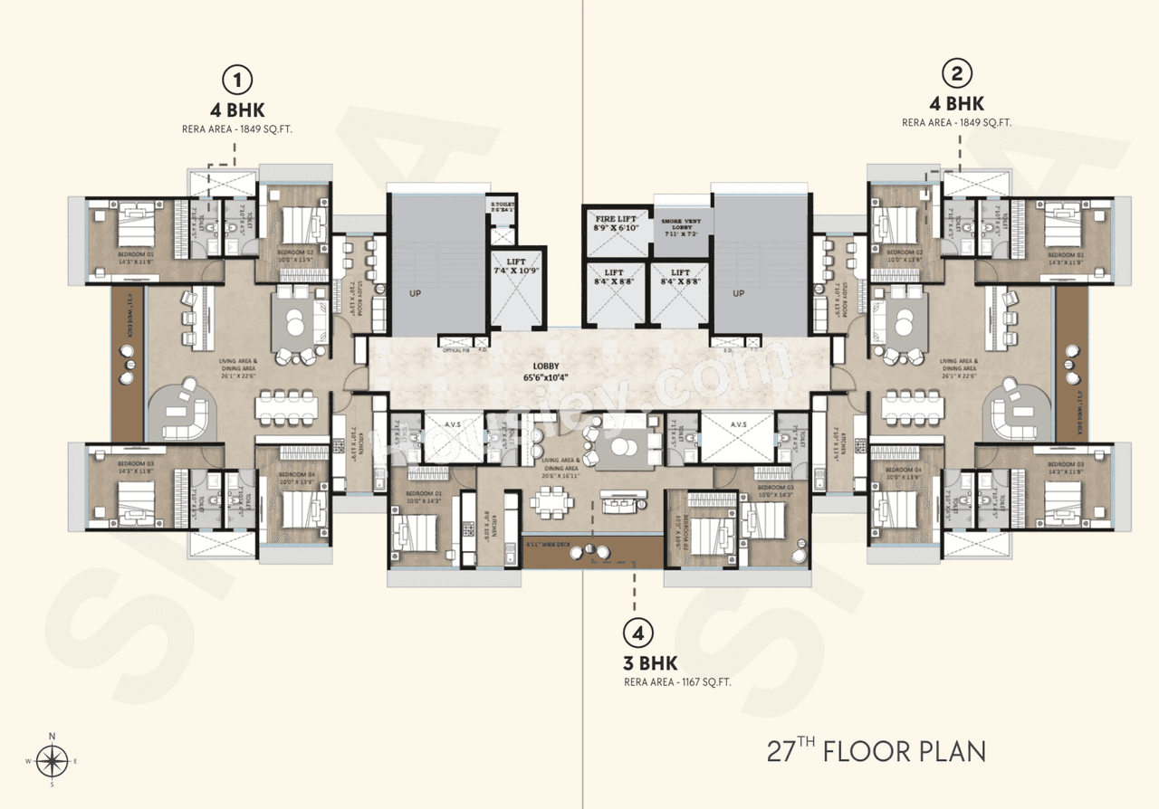 Konark 32 West View Floor plan 8