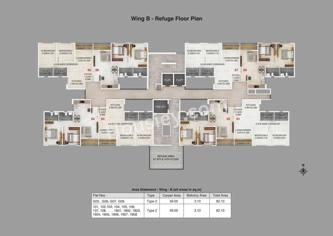 Kumar Megapolis Shimmer Floor plan 3