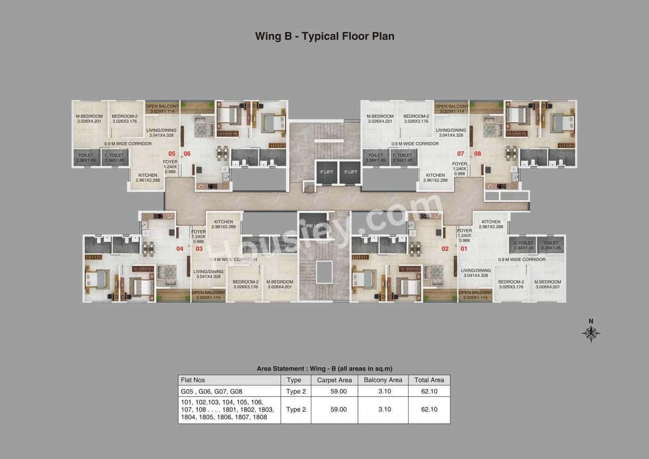 Kumar Megapolis Shimmer Floor plan 4