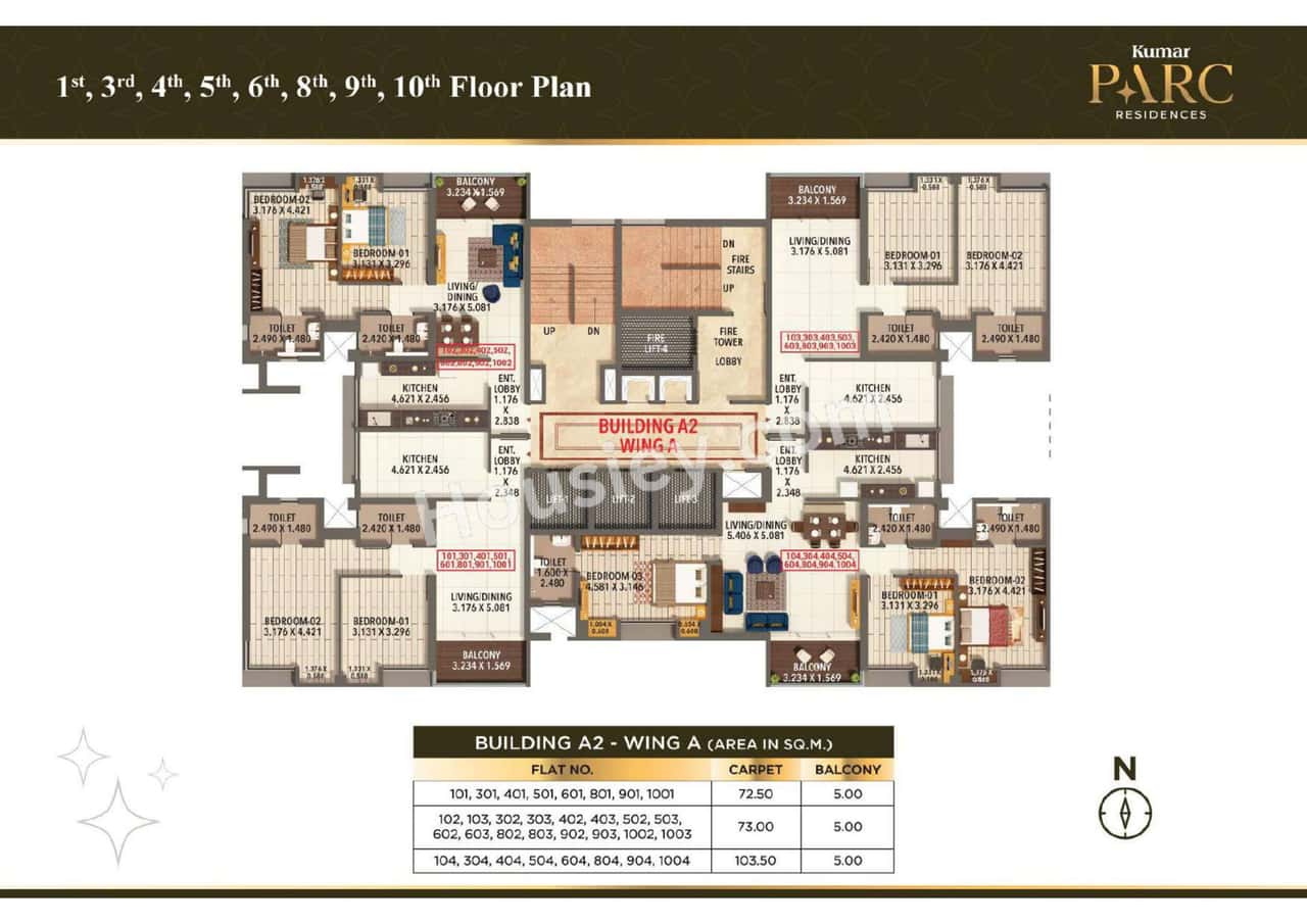 Kumar Parc Residences Floor plan 3