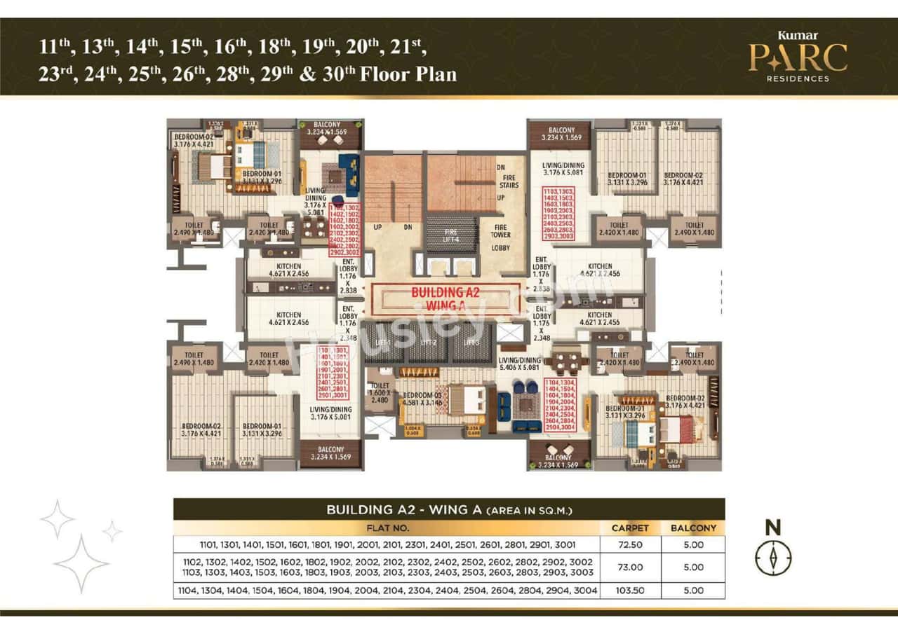 Kumar Parc Residences Floor plan 4