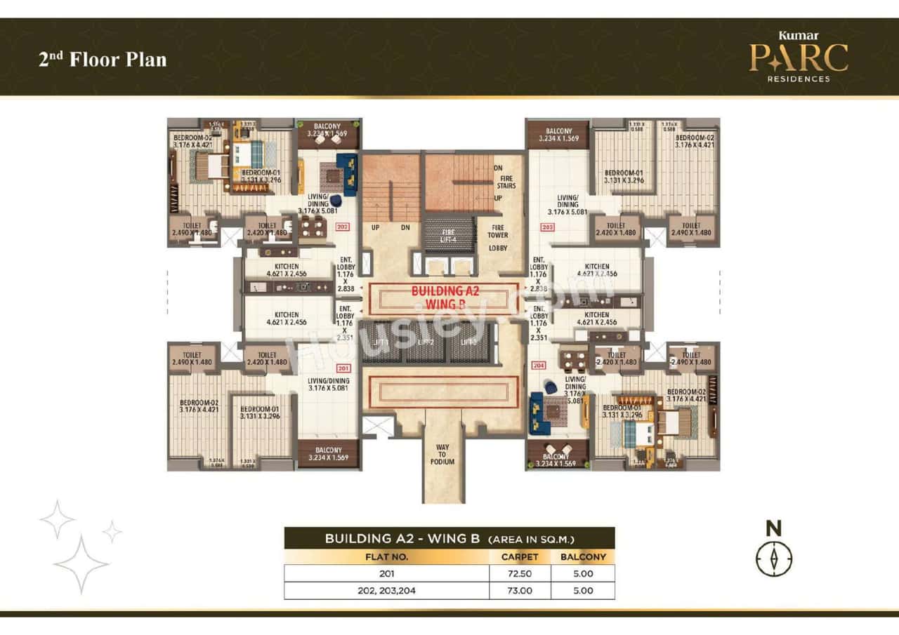 Kumar Parc Residences Floor plan 5