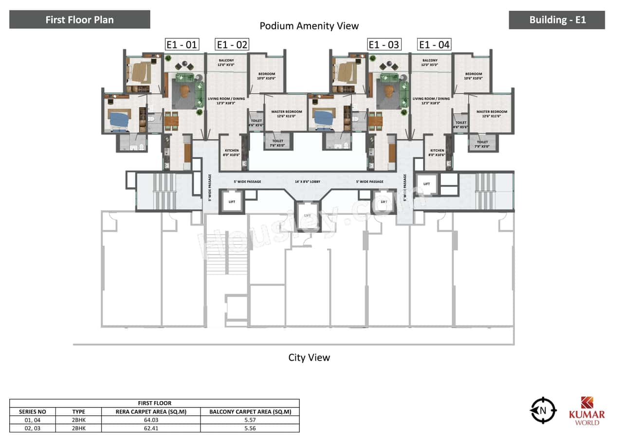 Kumar Primeview Floor plan 1